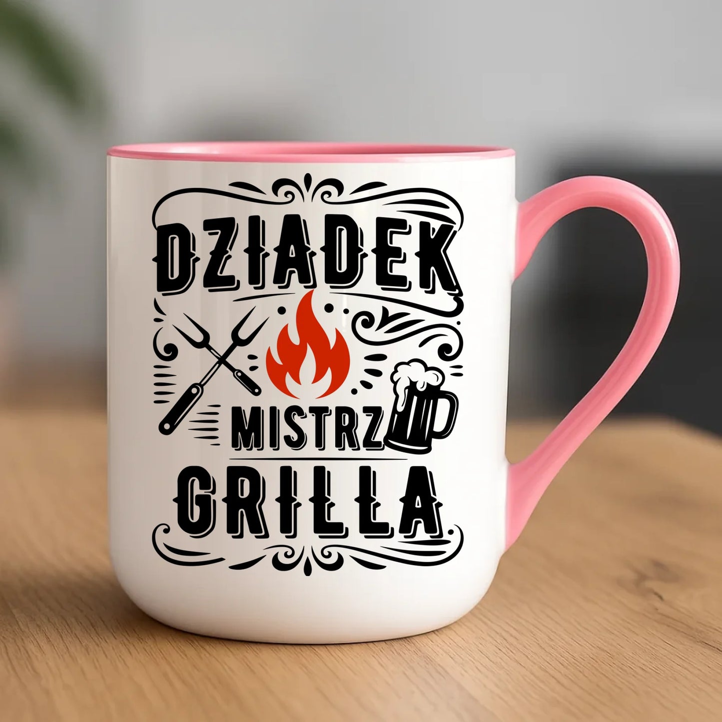 Kubek elegant dla dziadka - Dziadek mistrz grilla D33 - StoryCups.pl