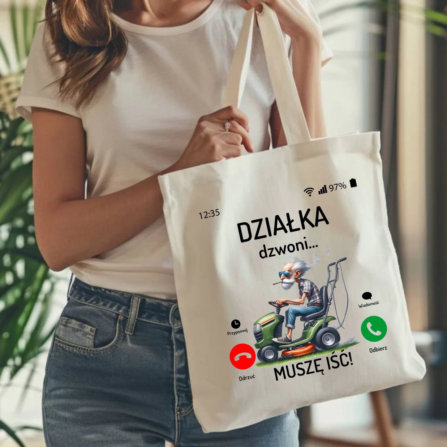 Torba dla dziadka - Działka dzwoni muszę iść D35 - StoryCups.pl