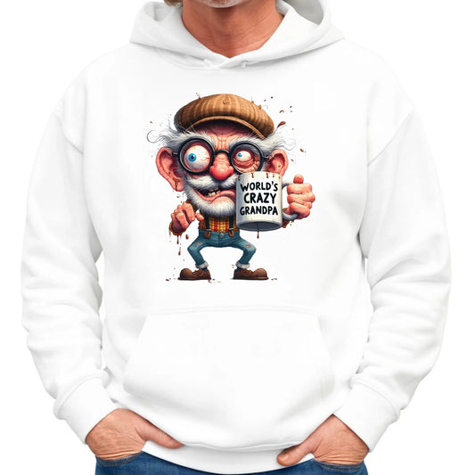 Bluza z kapturem dla dziadka - Crazy grandpa D38 - StoryCups.pl