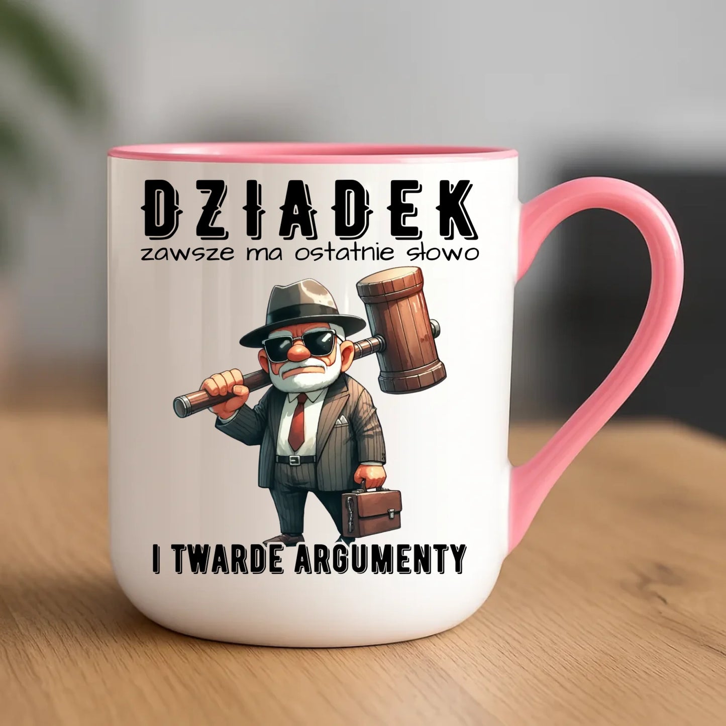 Kubek elegant dla dziadka - Dziadek zawsze ma ostatnie słowo D40 - StoryCups.pl
