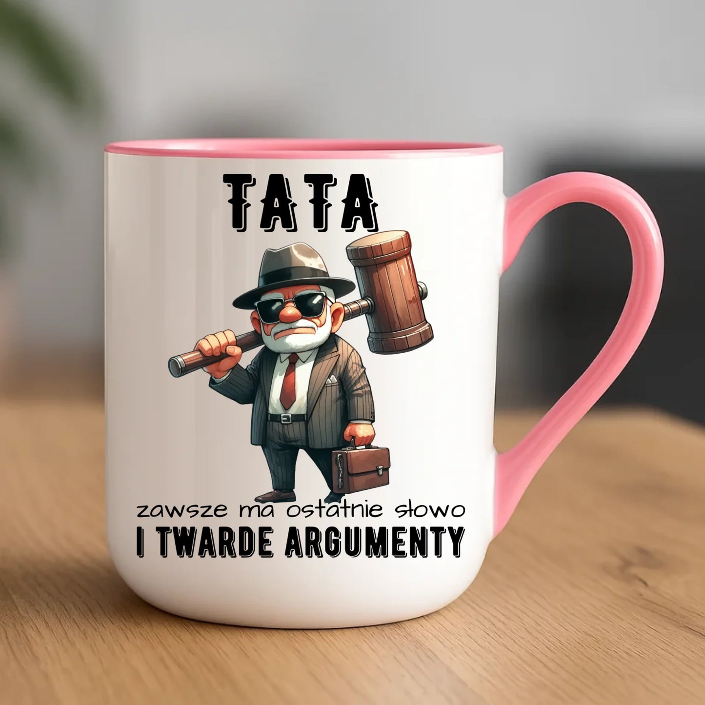 Kubek elegant dla taty - Tata zawsze ma ostatnie słowo DT82 - StoryCups.pl