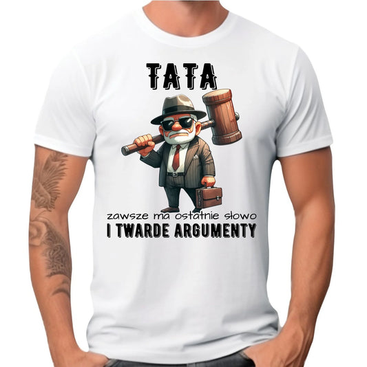 Koszulka męska dla taty - Tata zawsze ma ostatnie słowo DT82 - StoryCups.pl