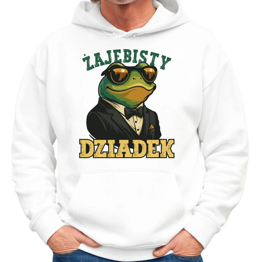 Bluza z kapturem dla dziadka - Żajebisty dziadek D42 - StoryCups.pl