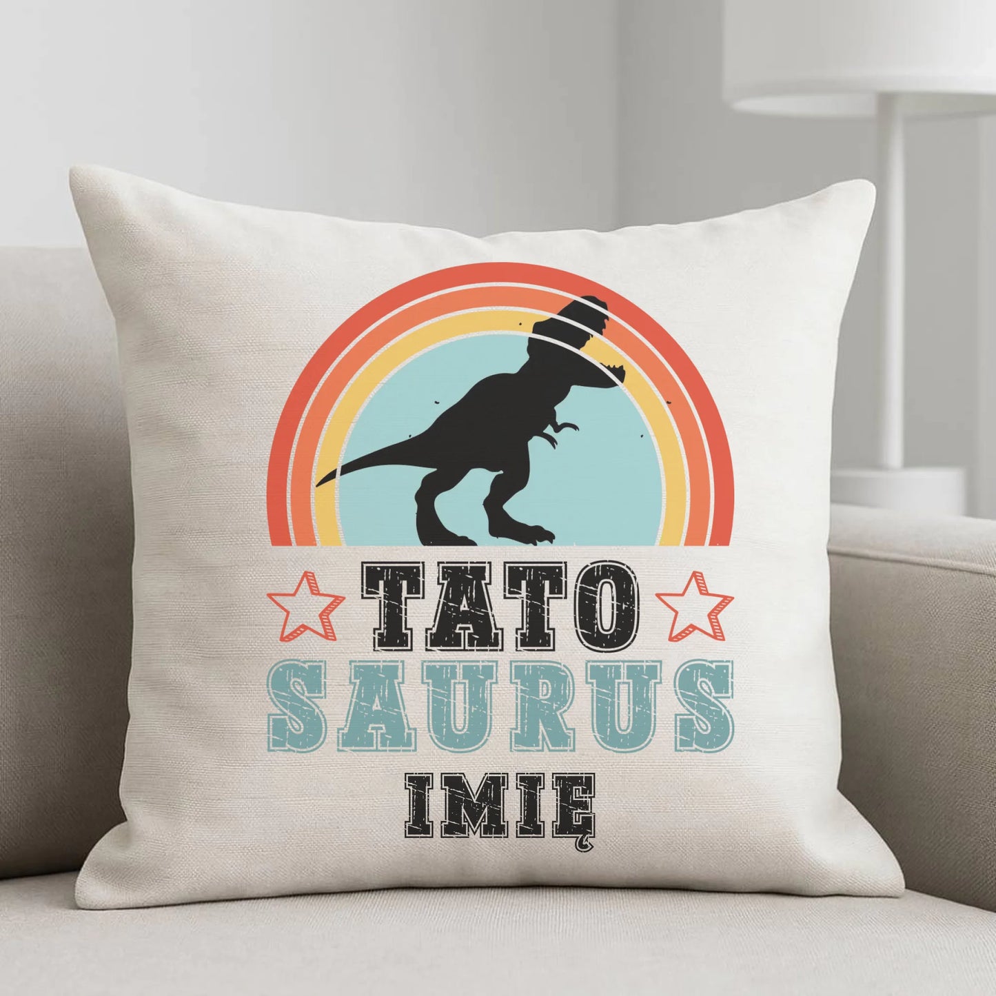 Poduszka dla taty - Tato Saurus - personalizowana DT03 - StoryCups.pl