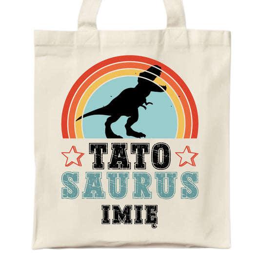 Torba dla taty - Tato Saurus - personalizowana DT03 - StoryCups.pl