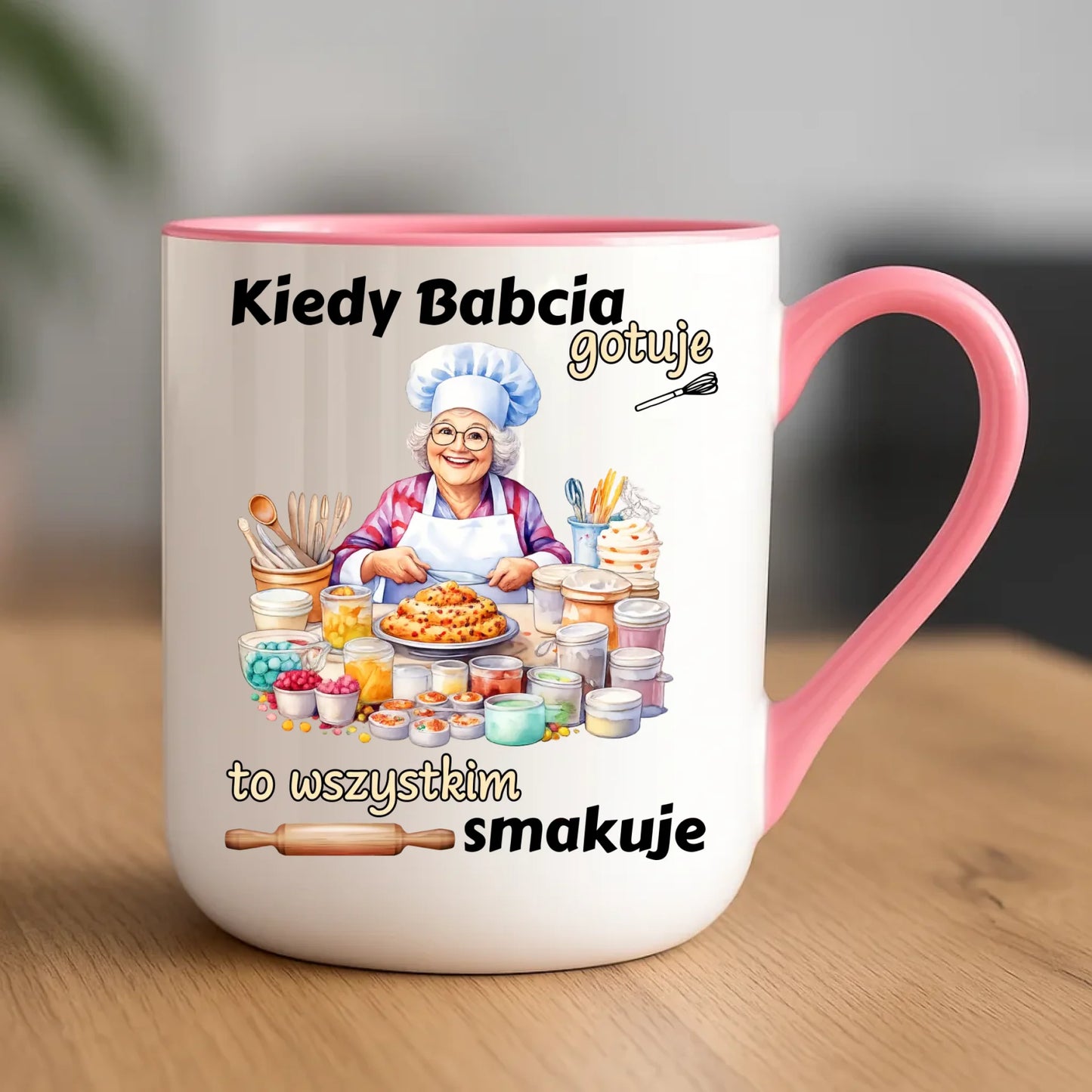 Kubek elegant dla babci - Kiedy babcia gotuje to wszystkim smakuje B34