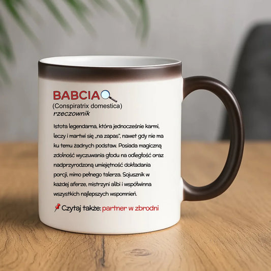 Kubek magiczny dla babci - Babcia śmieszna definicja B35 - StoryCups.pl