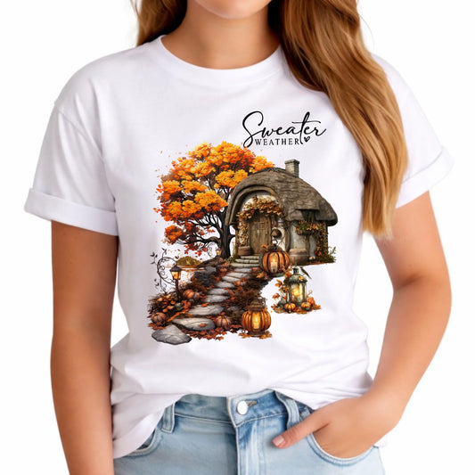 Koszulka damska jesieniara - Sweater weather JS15 - StoryCups.pl