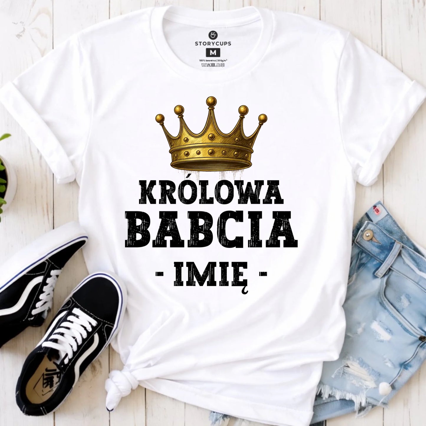 Koszulka dla babci - Królowa Babcia - personalizowana B17 - StoryCups.pl