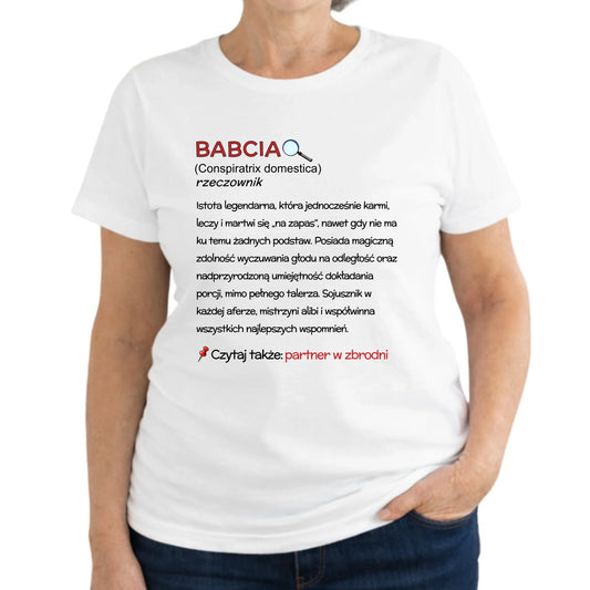 Koszulka dla babci - Babcia śmieszna definicja B35 - StoryCups.pl