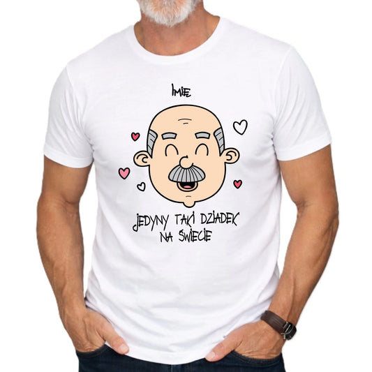 Koszulka dla dziadka - Jedyny taki dziadek na świecie - personalizowana D15 - StoryCups.pl