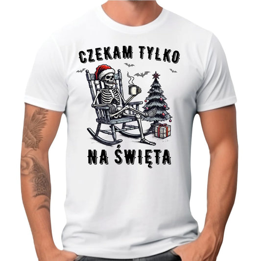 Koszulka męska świąteczna - Czekam tylko na święta BN56