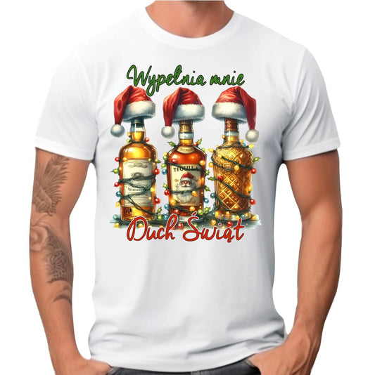 Koszulka męska świąteczna - Wypełnia mnie Duch Świąt BN69
