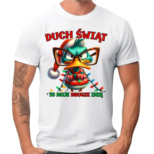 Koszulka męska świąteczna - Duch Świąt to moje drugie imię BN76