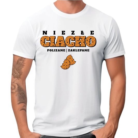 Koszulka męska - prezent dla chłopaka męża - Niezłe ciacho polizane zaklepane DCH30