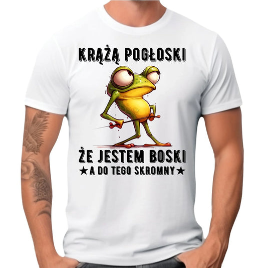 Koszulka męska - prezent dla chłopaka - Jestem boski DCH15