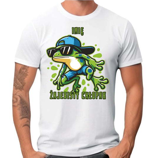 Koszulka męska - Żajebisty Chłopak prezent na Dzień Chłopaka - personalizowana DCH02