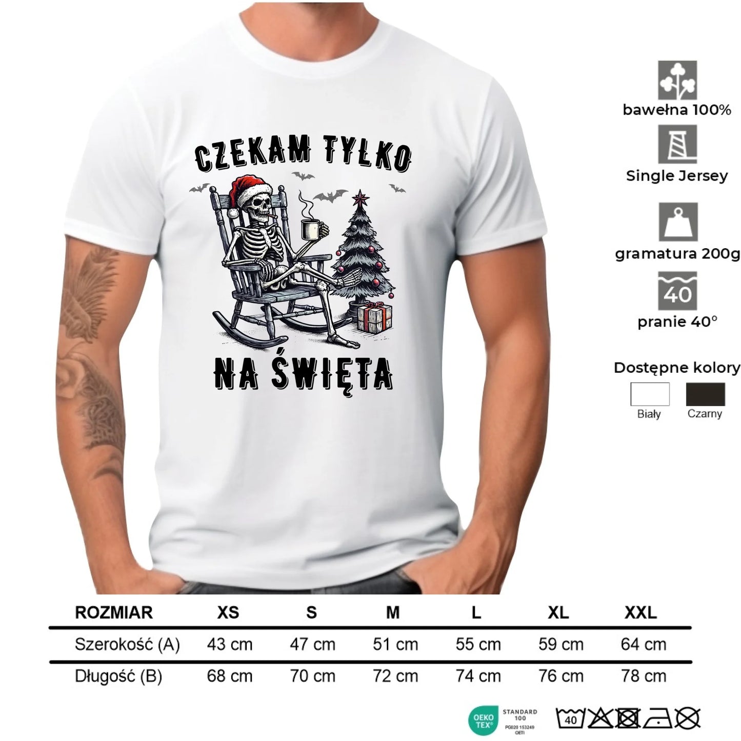 Koszulka męska świąteczna - Czekam tylko na święta BN56