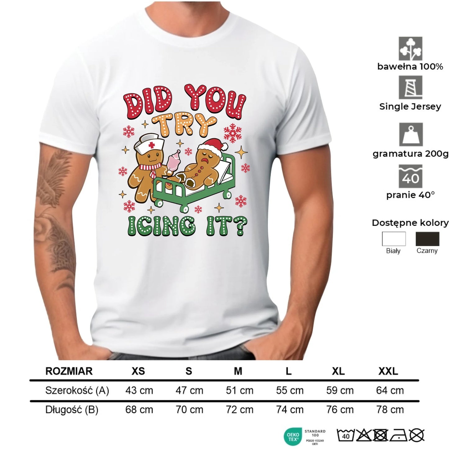 Koszulka męska świąteczna - Did you try icing it? BN78