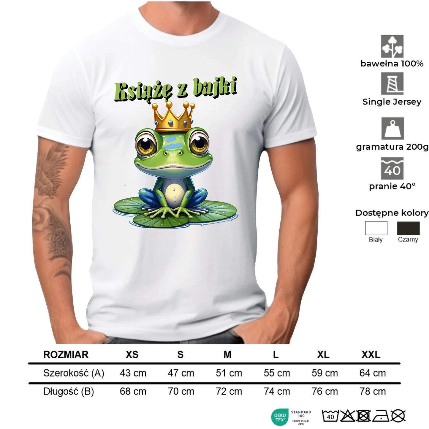 Koszulka męska - Książę z bajki - prezent dla chłopaka męża narzeczonego DCH09 - StoryCups.pl