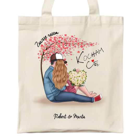 Torba dla par - Zawsze razem - personalizowana W04 - StoryCups.pl