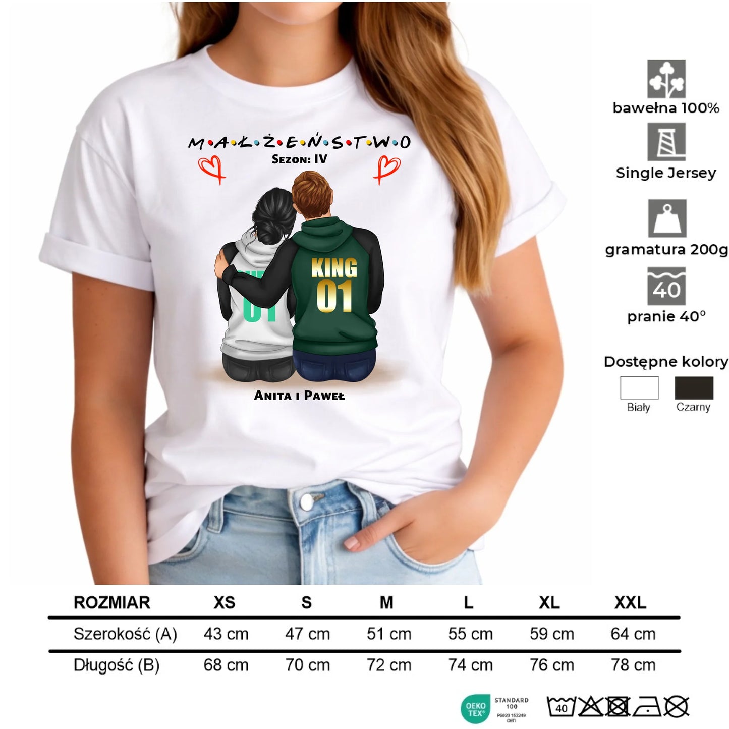 Koszulka damska dla żony - Małżeństwo Sezon - personalizowana W05 - StoryCups.pl