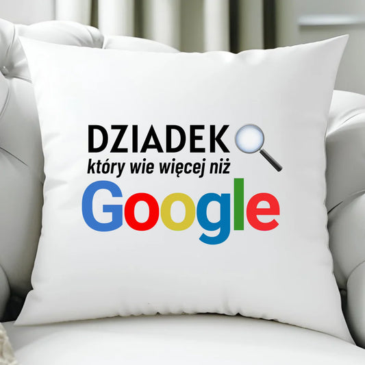 Poduszka dla dziadka - Dziadek który wie więcej niż google D44 - StoryCups.pl