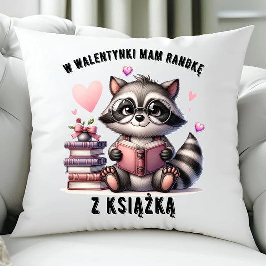 Poduszka na Walentynki dla mola książkowego – Mam randkę z książką W20 - StoryCups.pl