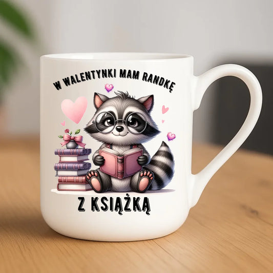 Kubek elegant na Walentynki dla mola książkowego – Mam randkę z książką W20 - StoryCups.pl