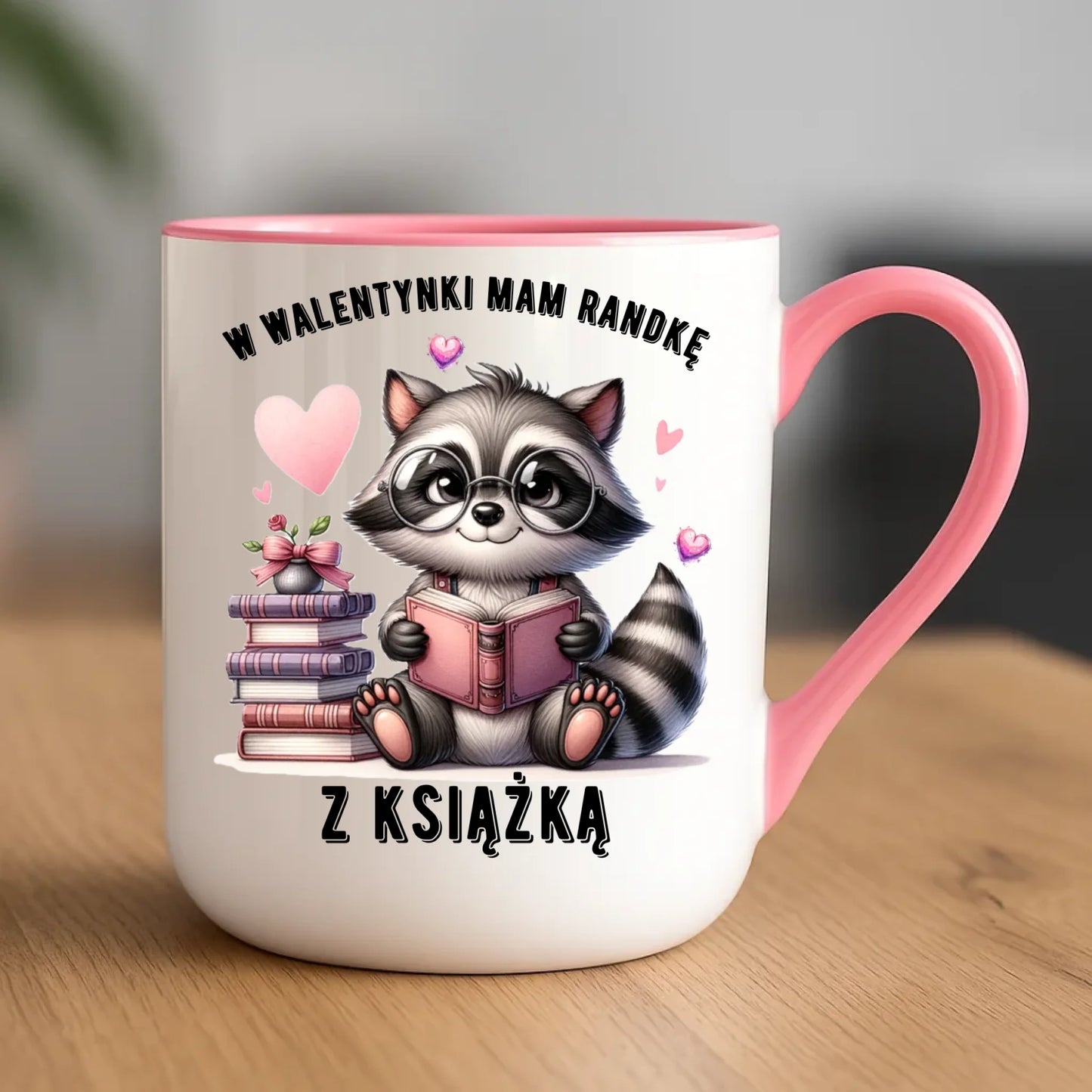 Kubek elegant na Walentynki dla mola książkowego – Mam randkę z książką W20 - StoryCups.pl