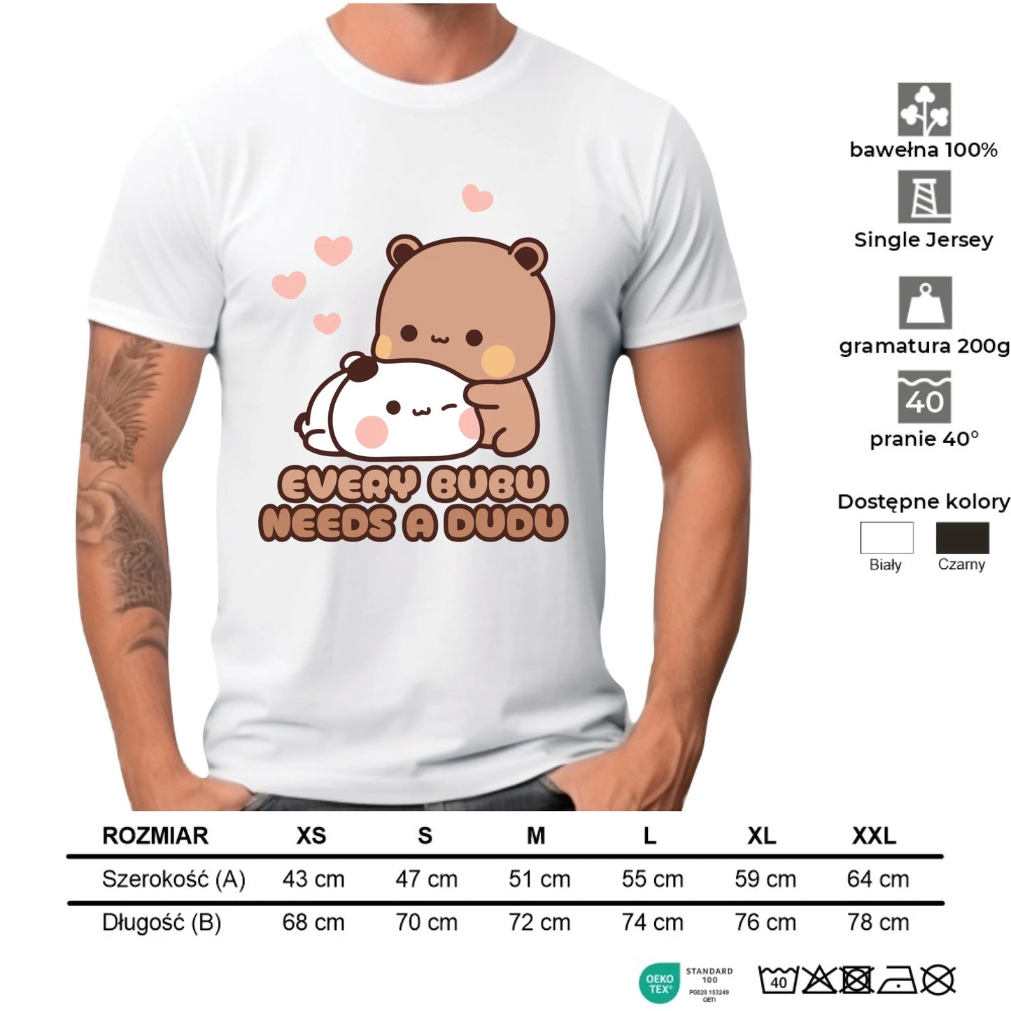 Koszulka męska dla par - Every Bubu needs a Dudu W33 - StoryCups.pl