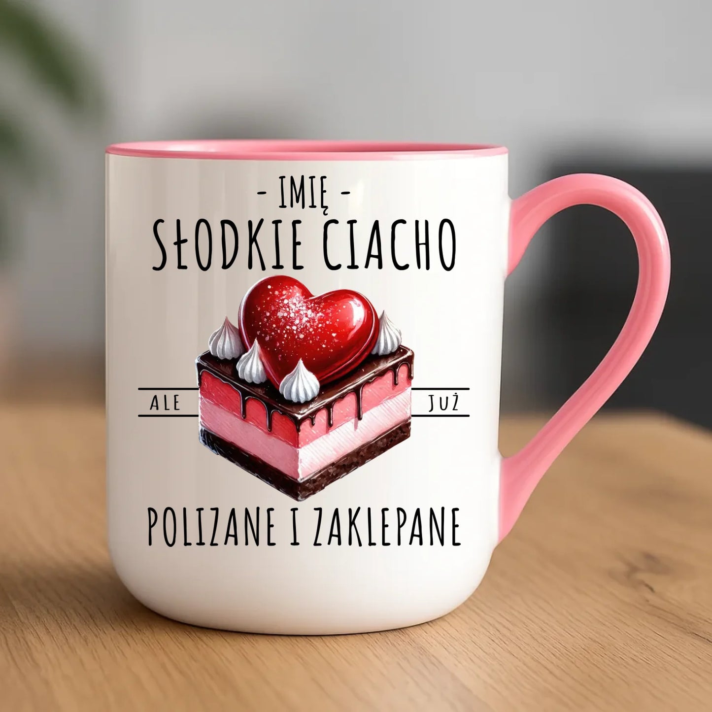 Kubek elegant - Słodkie ciacho polizane i zaklepane - personalizowany W36 - StoryCups.pl