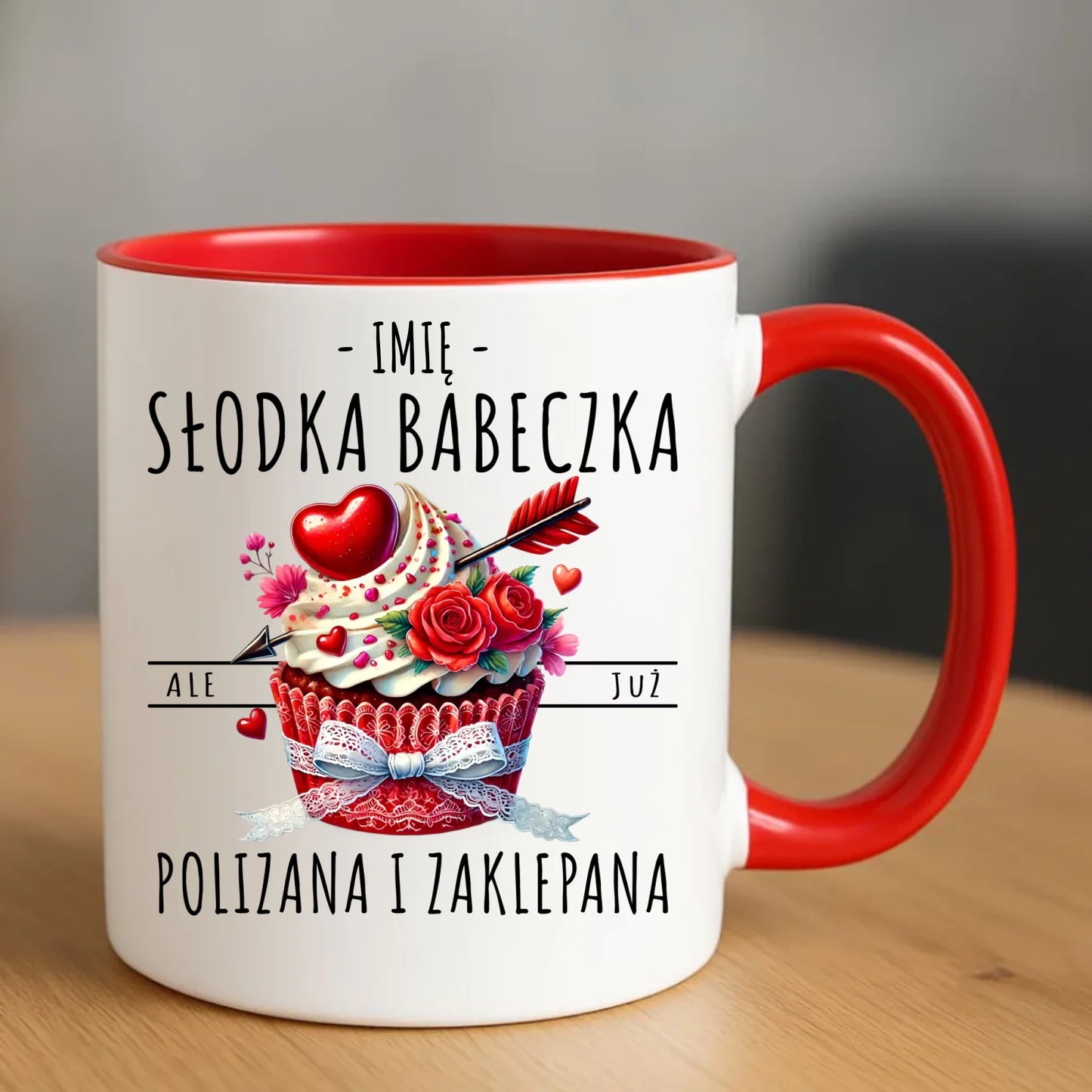 Kubek - Słodka babeczka polizana i zaklepana - personalizowany W37 - StoryCups.pl