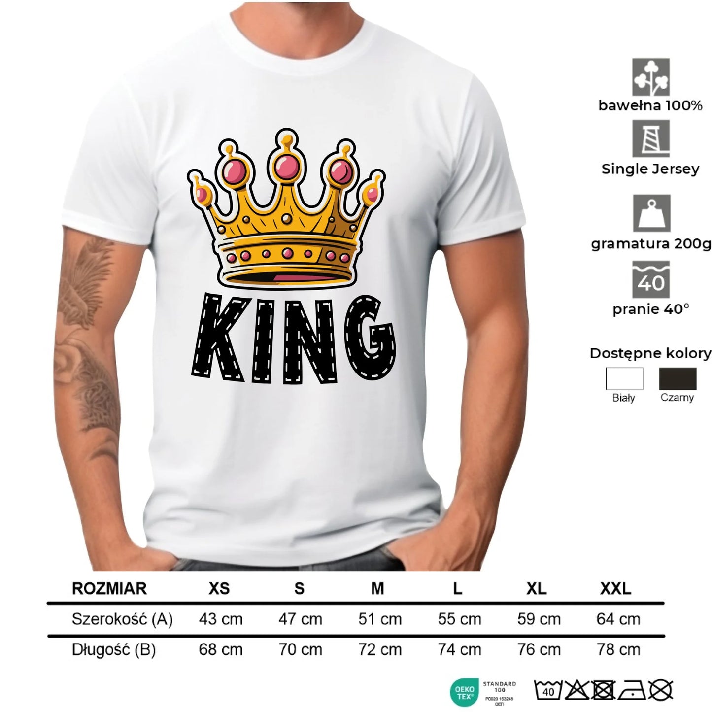 Koszulka męska - King W41 - StoryCups.pl