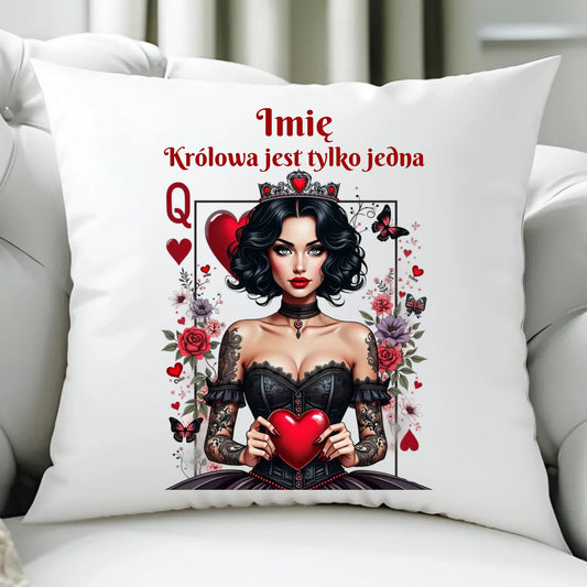 Poduszka dla niej - Królowa jest tylko jedna - personalizowana W46 - StoryCups.pl