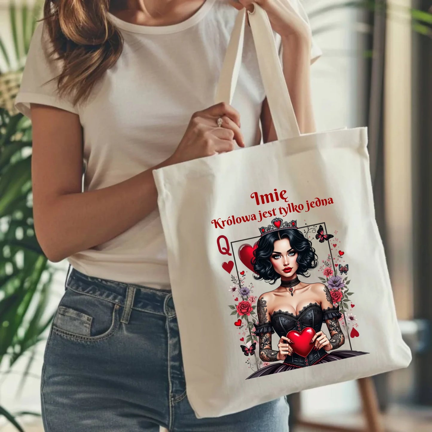 Torba dla niej - Królowa jest tylko jedna - personalizowana W46 - StoryCups.pl