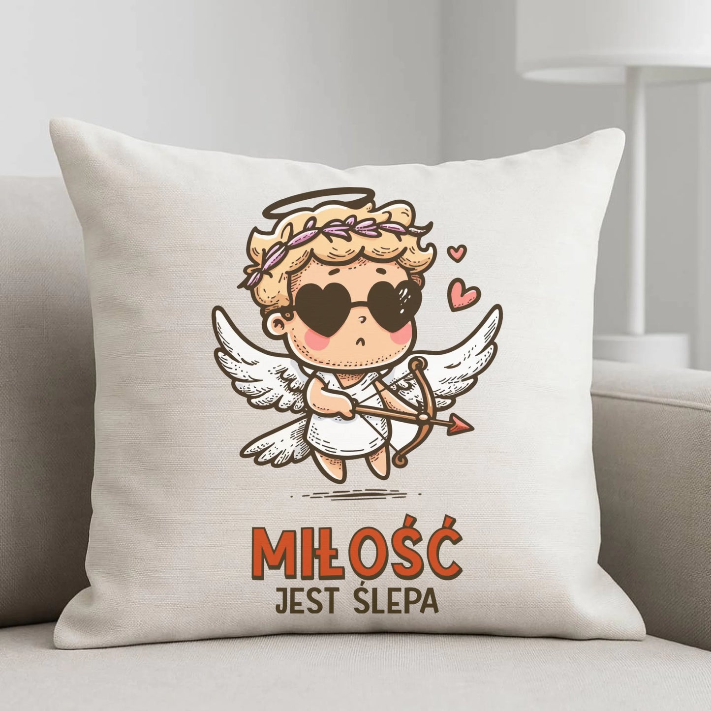 Poduszka - Miłość jest ślepa W48 - StoryCups.pl
