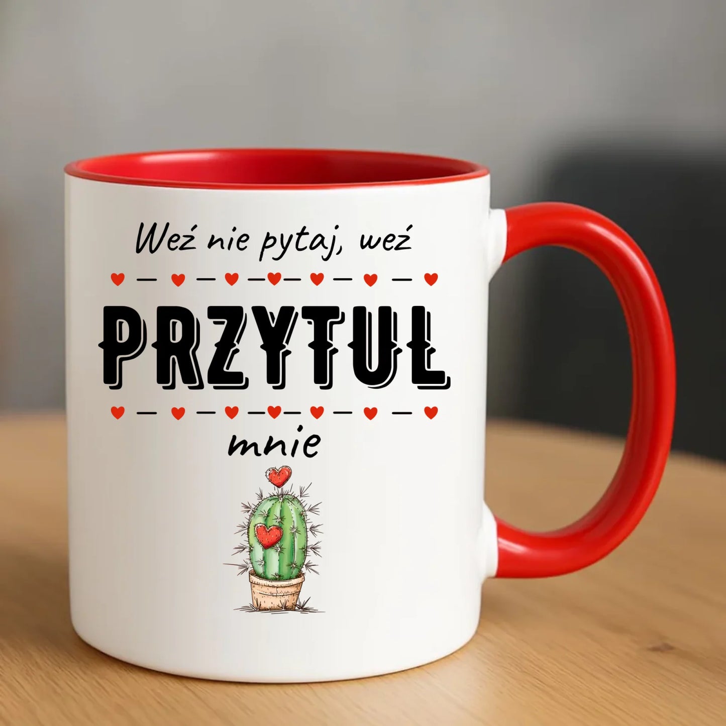 Kubek dla par - Weź nie pytaj, weź przytul mnie W49 - StoryCups.pl