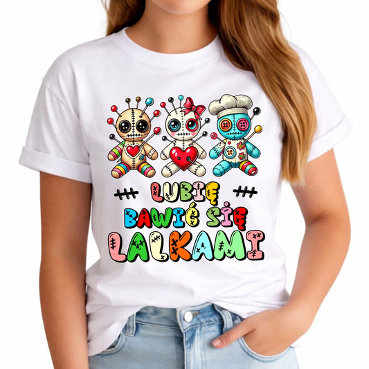 Koszulka damska - Voodoo Lubię bawić się lalkami W52 - StoryCups.pl