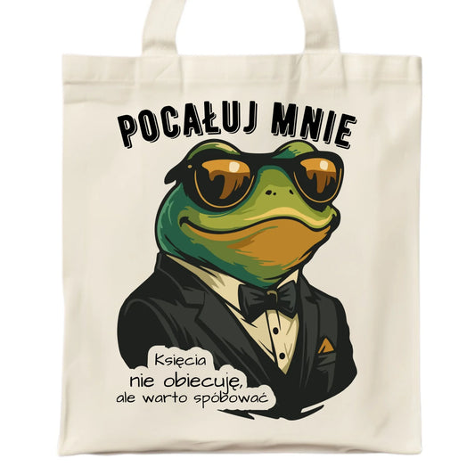 Torba - Żaba w garniturze pocałuj mnie W55 - StoryCups.pl