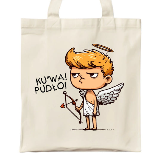 Torba - Aniołek z łukiem ku*wa pudło - bez cenzury W56 - StoryCups.pl