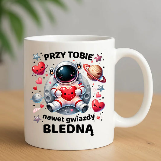 Kubek dla par - Przy Tobie nawet gwiazdy bledną W57 - StoryCups.pl