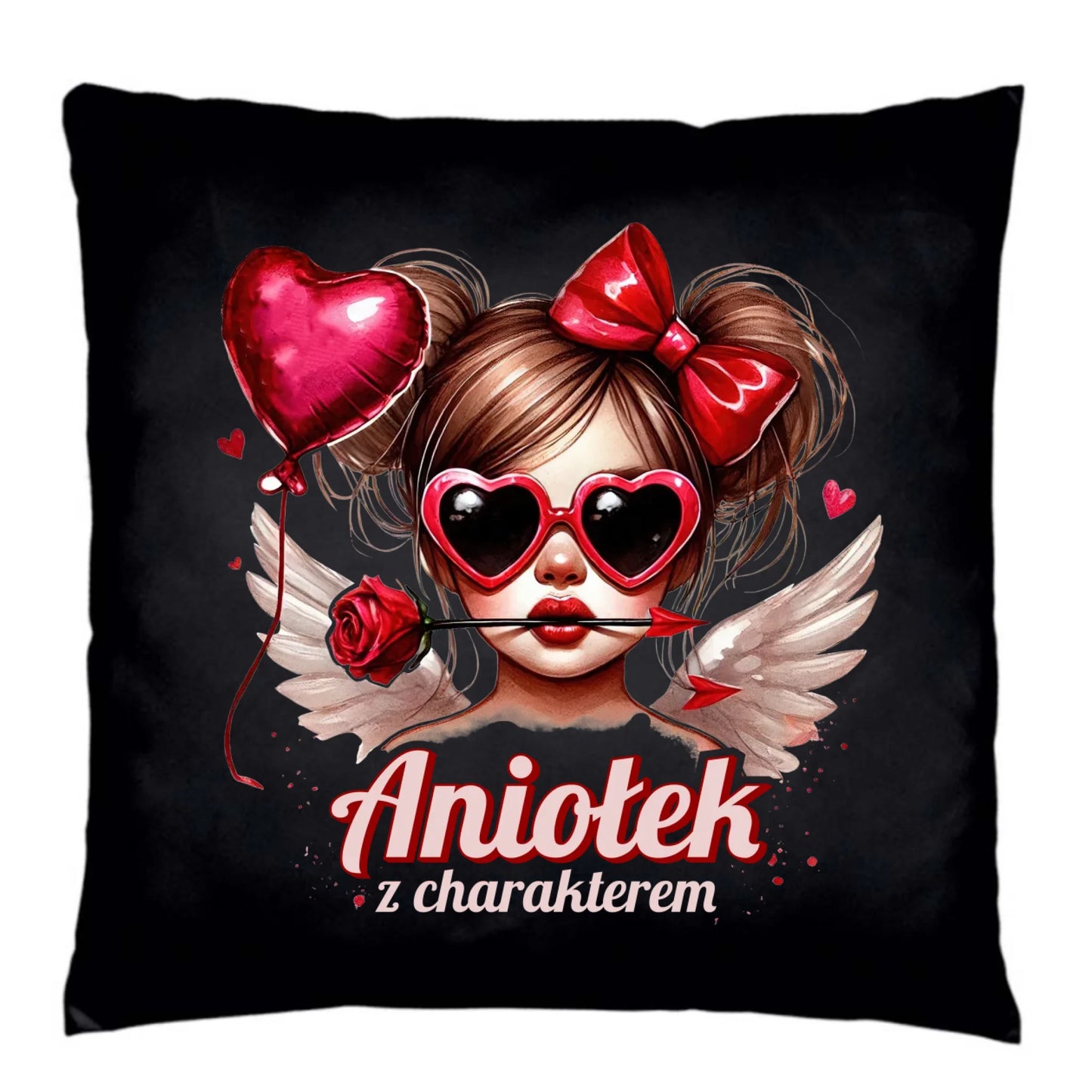 Poduszka dekoracyjna - Aniołek z charakterem W58 - StoryCups.pl