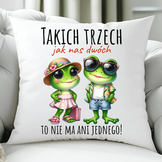 Poduszka dla par - Żabki Takich trzech jak nas dwóch DCH11 - StoryCups.pl