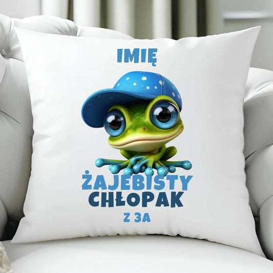 Poduszka - Żajebisty Chłopak - personalizowana DCH01 - StoryCups.pl
