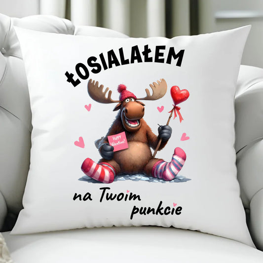 Poduszka dla par - Łosialałem na Twoim punkcie W66 - StoryCups.pl