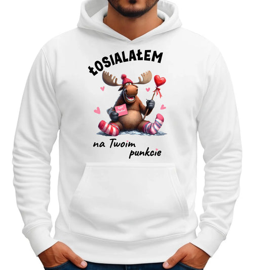 Bluza męska z kapturem - Łosialałem na Twoim punkcie W66 - StoryCups.pl