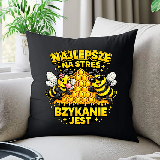 Poduszka dekoracyjna - Najlepsze na stres bzykanie jest W79 - StoryCups.pl
