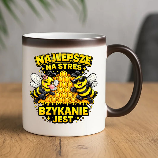 Kubek magiczny dla par - Najlepsze na stres bzykanie jest W79 - StoryCups.pl