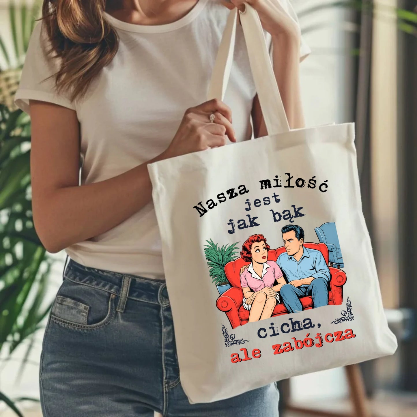 Torba dla par - Nasza miłość jest jak bąk W70 - StoryCups.pl
